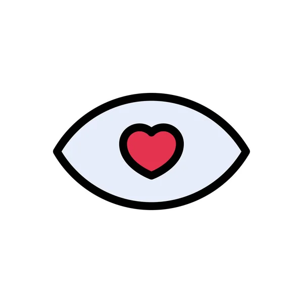 Love Vector Flat Color Icon — 스톡 벡터