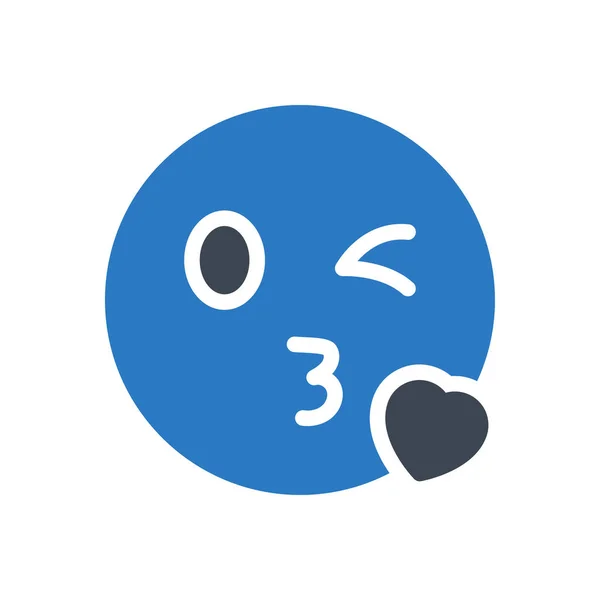 Love Vector Glyph Color Icon — 스톡 벡터