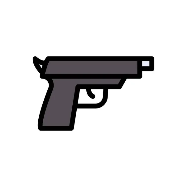 Weapon Vector Flat Color Icon — Stock Vector