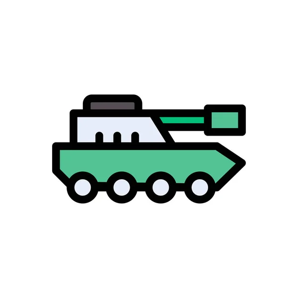 Militär Vektor Symbol Mit Flacher Farbe — Stockvektor