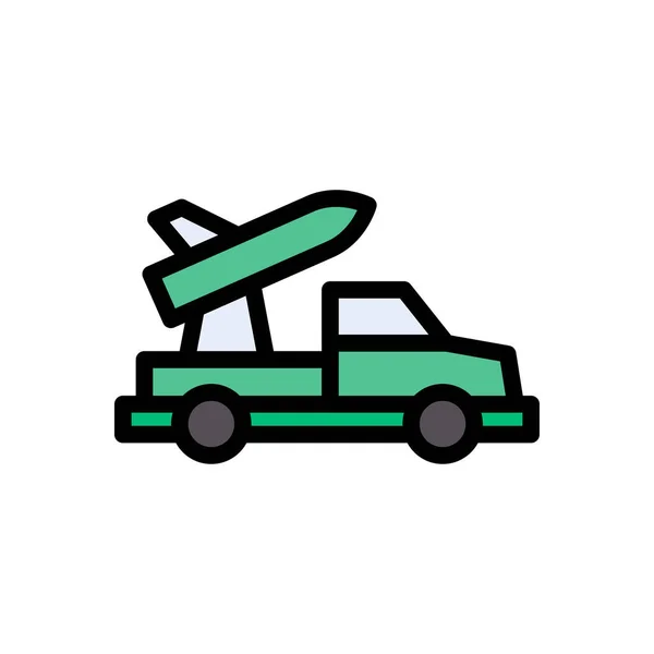 Truck Vector Flat Color Icon — Stock Vector