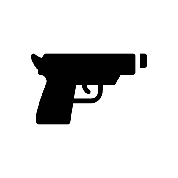 Weapon Vector Glyph Flat Icon — Stock Vector