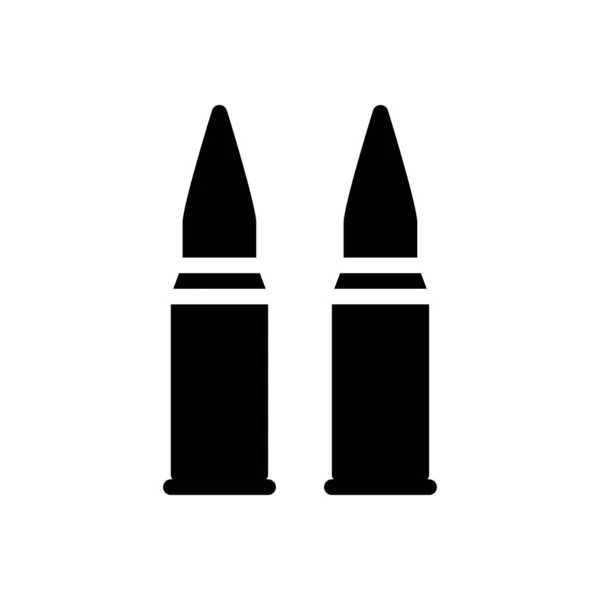 Ejército Vector Glifo Icono Plano — Vector de stock