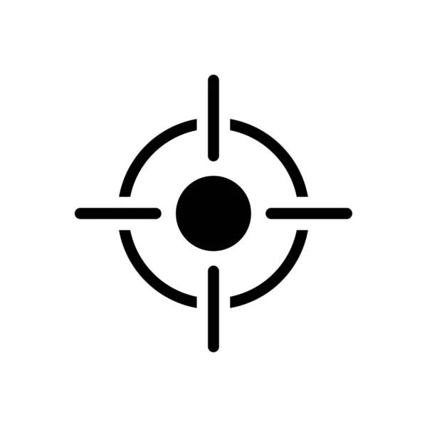 Shoot Vektor Glyphen Flaches Symbol — Stockvektor