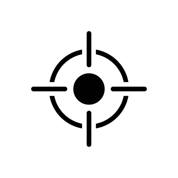 shoot  vector glyph flat icon