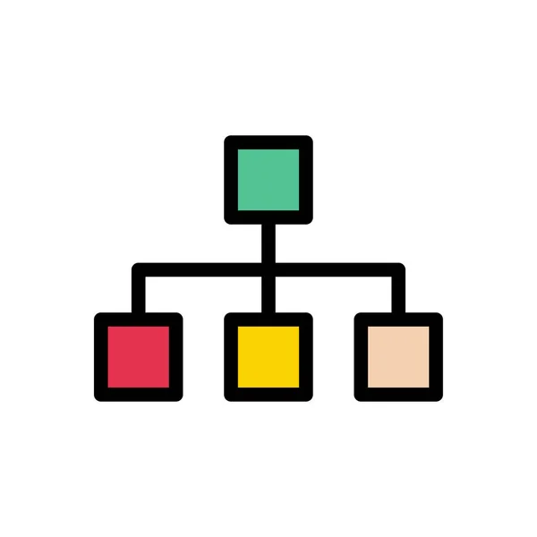 bağlantı vektörü düz renk simgesi