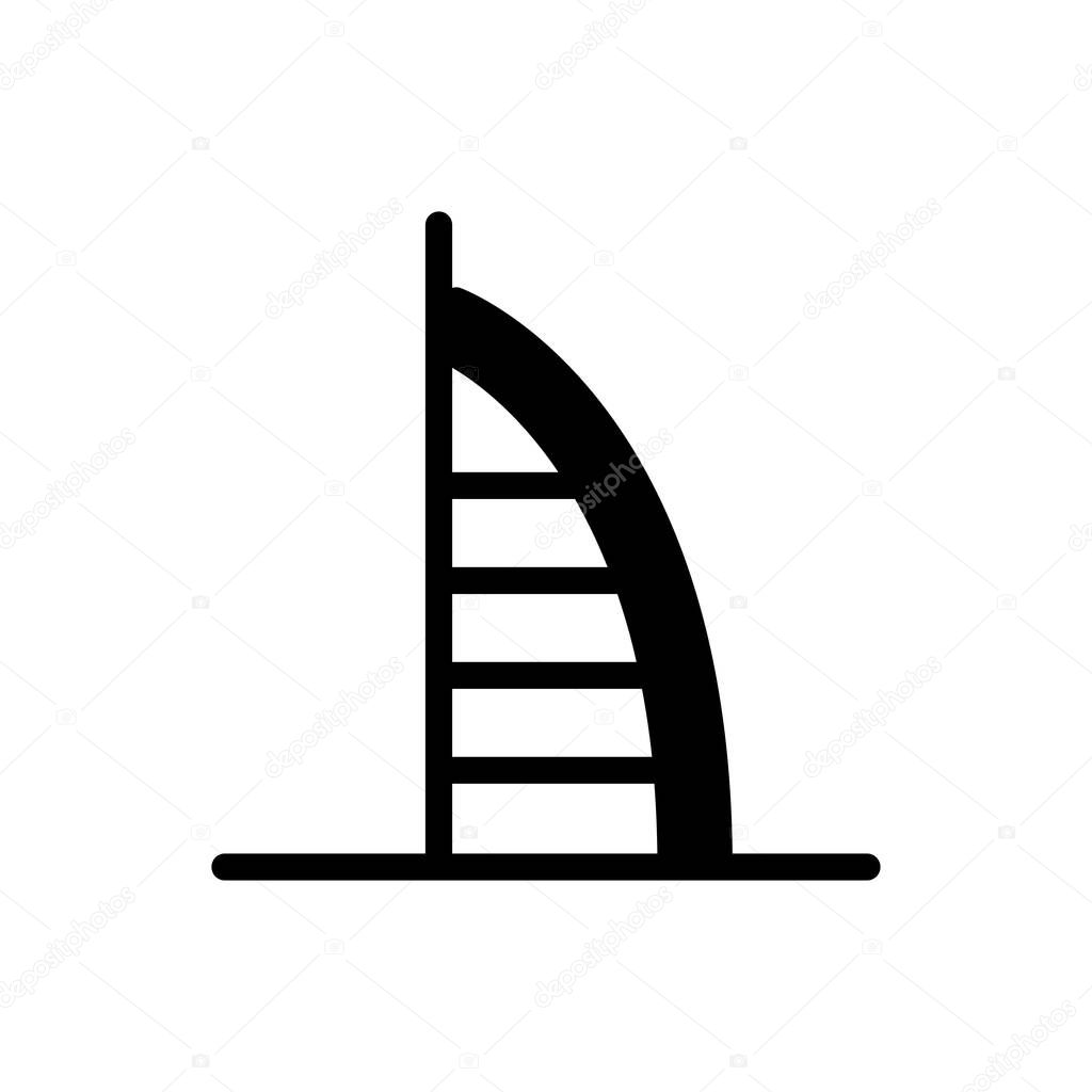 landmark  vector glyph flat icon