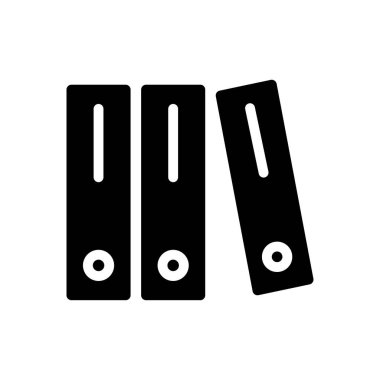 bağlayıcı vektör glyph düz simgesi