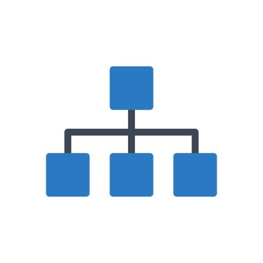 bağlantı vektörü renk simgesi