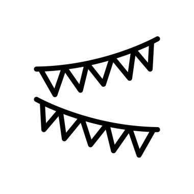 dekorasyon vektörü ince çizgi simgesi