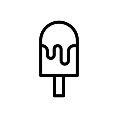 Lolipop vektörü ince çizgi simgesi