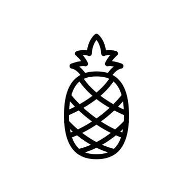 meyve vektörü ince çizgi simgesi