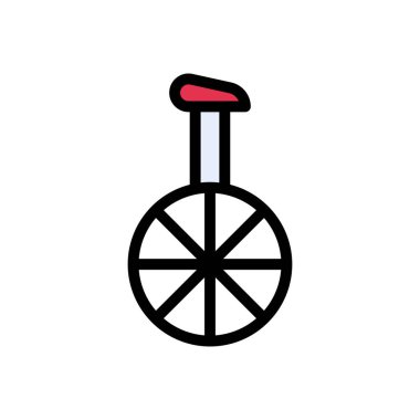 Sirk vektörü düz renk simgesi