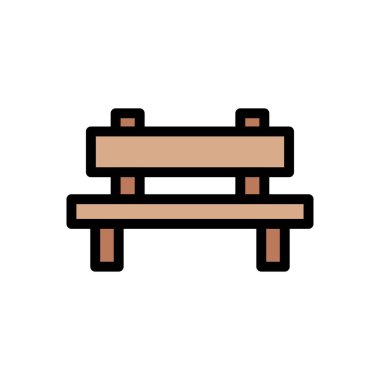 bahçe vektörü düz renk simgesi