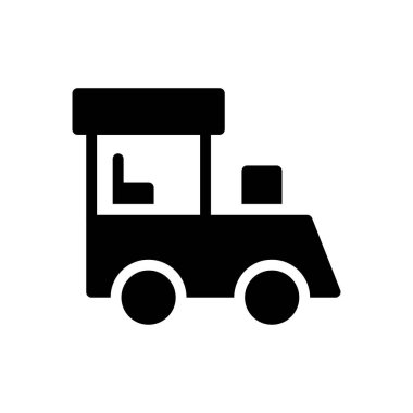 tren vektörü simgesi düz simgesi