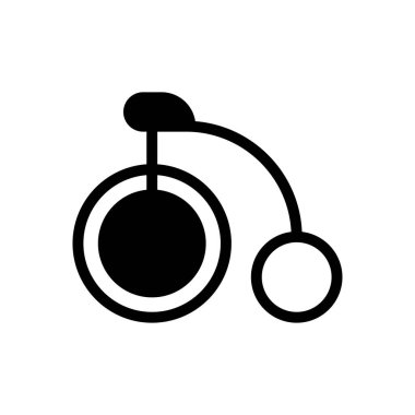 bisiklet vektörü sembolü düz simge