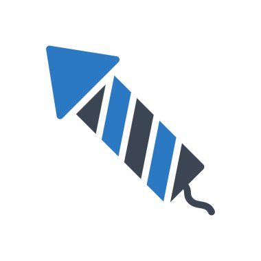 Havai fişek vektörü renk simgesi