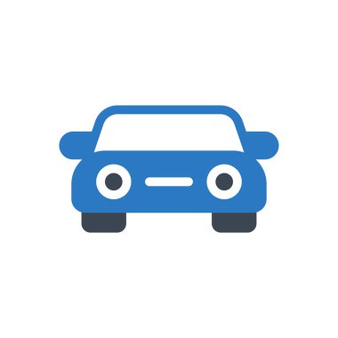 araç vektör renk simgesi