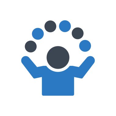 Sirk vektörü renk simgesi