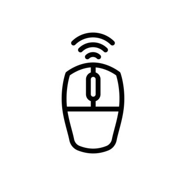 kablosuz vektör ince çizgi simgesi