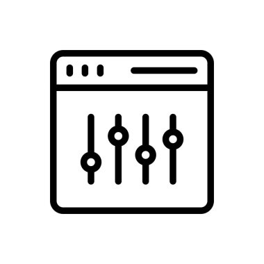 vektör ince çizgi simgesi ayarlanıyor