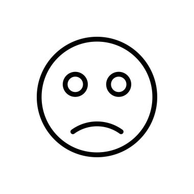 tepki vektör ince çizgi simgesi