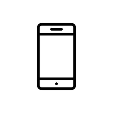 telefon vektörü ince çizgi simgesi