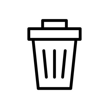 vektör ince çizgi simgesini sil