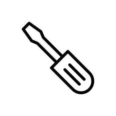 sürücü vektör ince çizgi simgesi