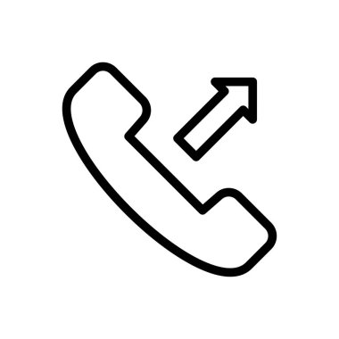 giden vektör ince çizgi simgesi