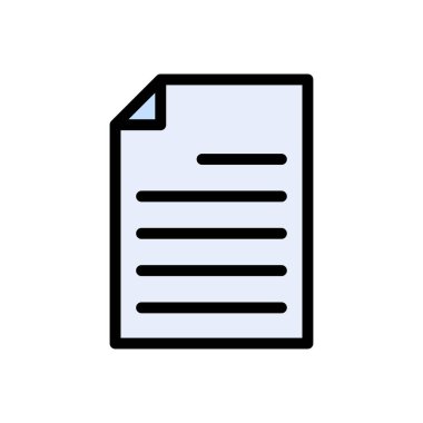 belge vektörü düz renk simgesi