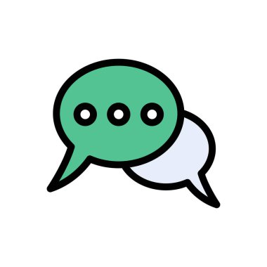 iletişim vektörü düz renk simgesi