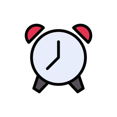 Hatırlatma vektörü düz renk simgesi