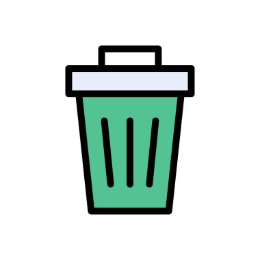 vektör düz renk simgesini sil