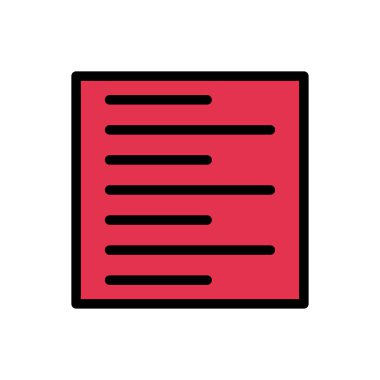 hizalama vektörü düz renk simgesi