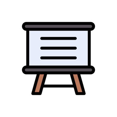 tahta vektörü düz renk simgesi