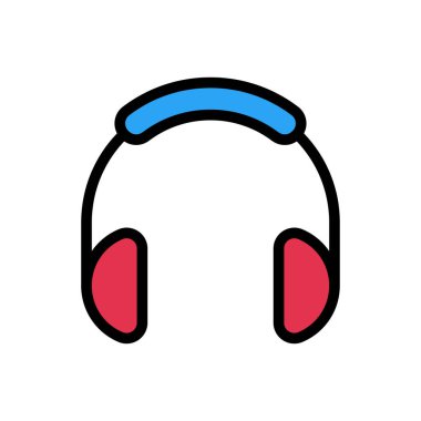 ses vektörü düz renk simgesi