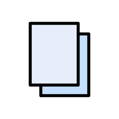 vektör düz renk simgesini slayt