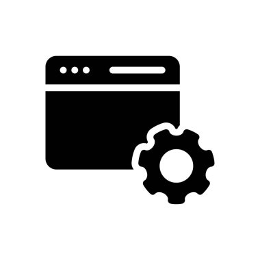 vektör glifini düz simge olarak ayarla