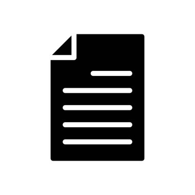 belge vektörü düz simge