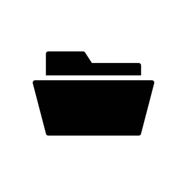 Dizin vektörü glyph düz simgesi