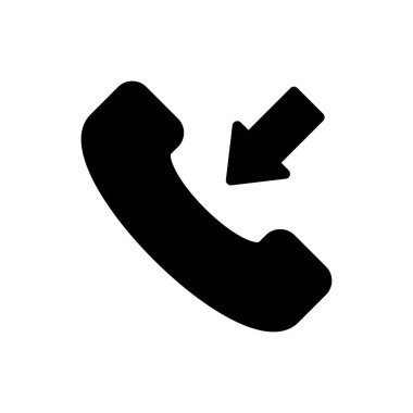 Gelen vektör glyph düz simgesi