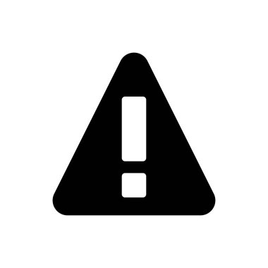 Uyarı vektör düz simgesi