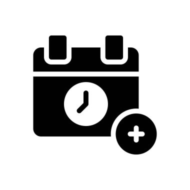 tarih vektörü simgesi düz simgesi