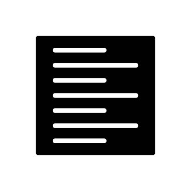 hizalama vektörü glyph düz simgesi