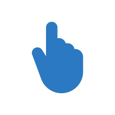 Tıklama vektörü renk simgesi