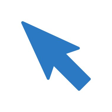 Tıklama vektörü renk simgesi