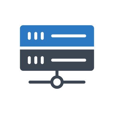 veritabanı vektör renk simgesi