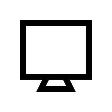 ekran vektörü düz renk simgesi