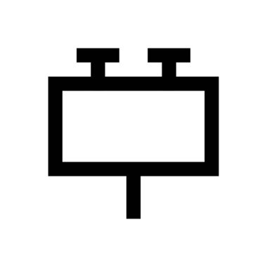 poster vektörü düz renk simgesi